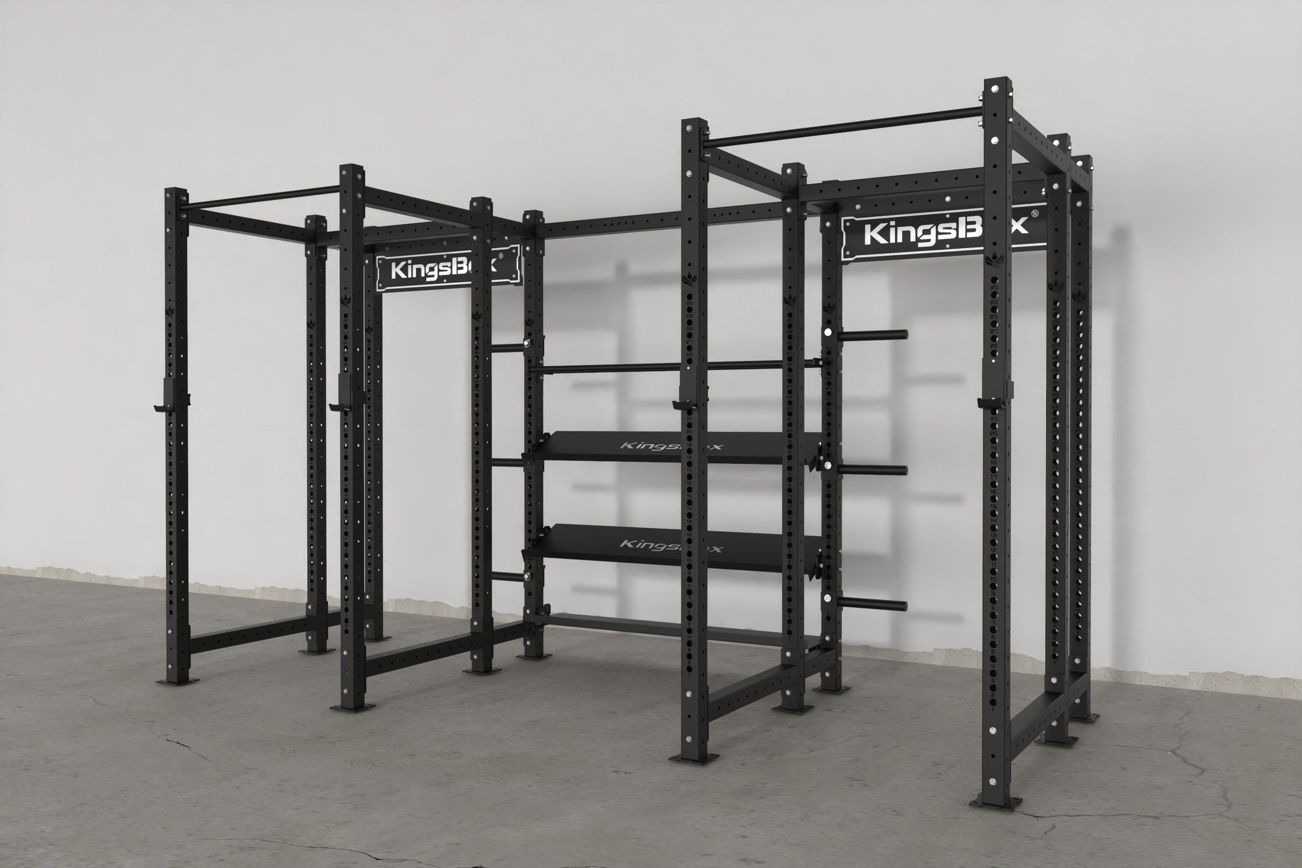 Double Mighty Power Rack CX-37 with storage