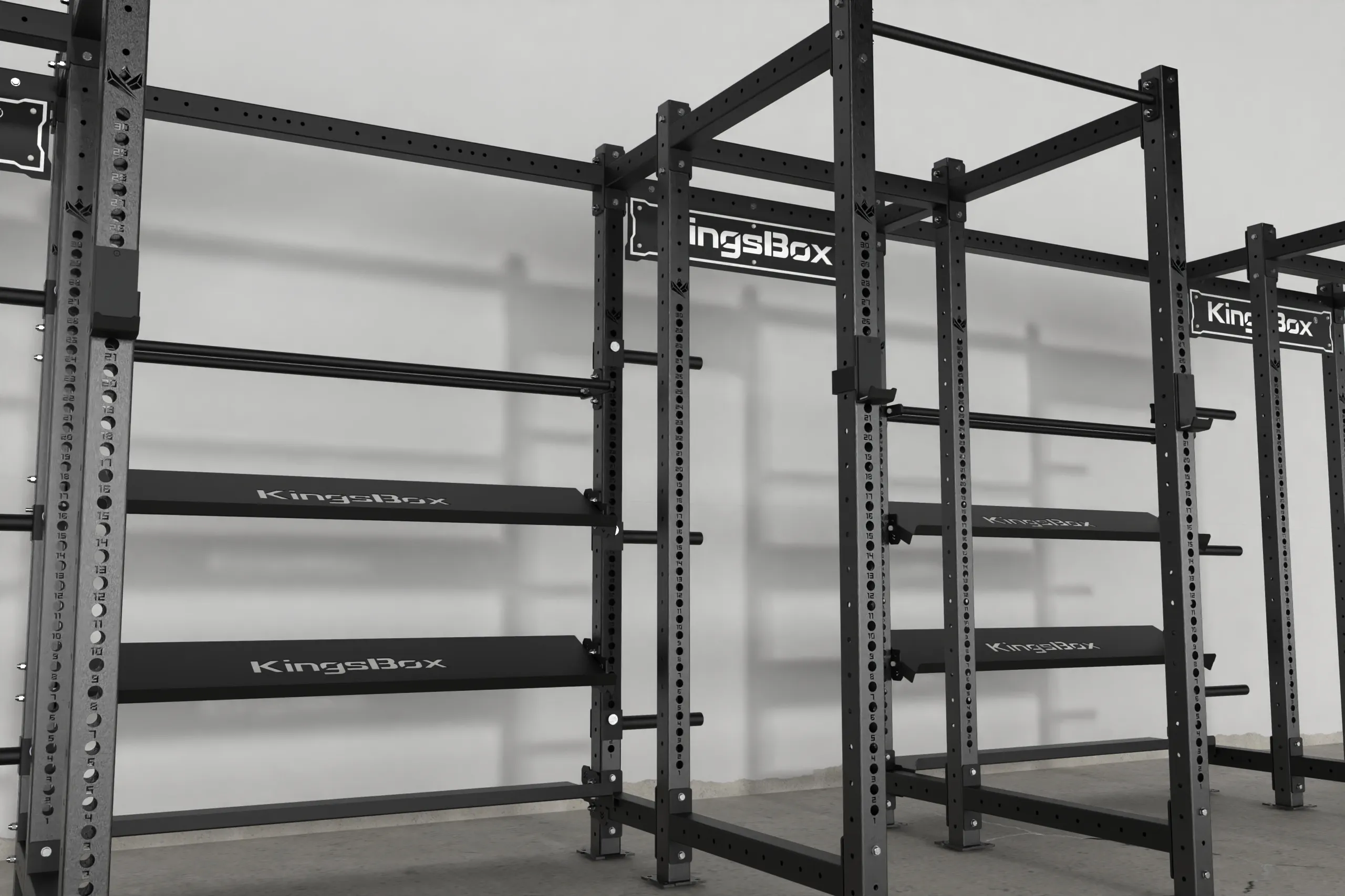 Multifunctional rack with storage for equipment | KingsBox