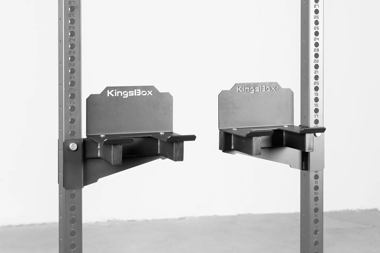 Safety attachment for rigs and racks | Dumbbell handles safety rack. | KingsBox