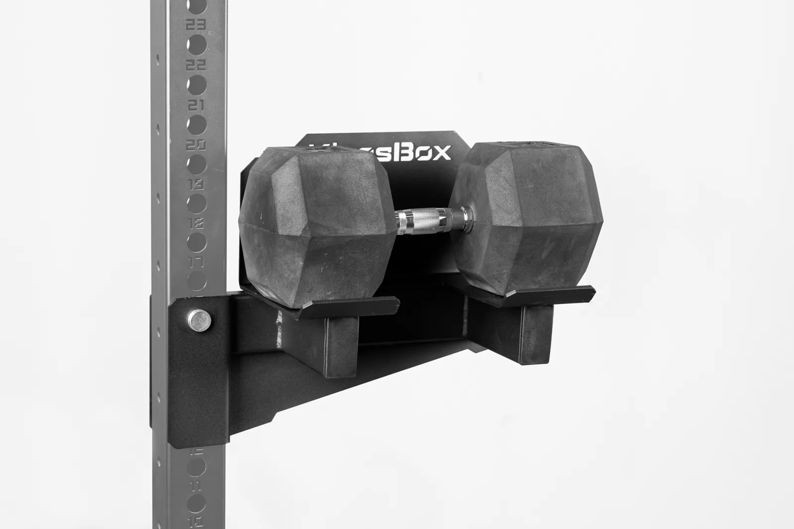 Safety attachment for rigs and racks | Dumbbell handles safety rack. | KingsBox
