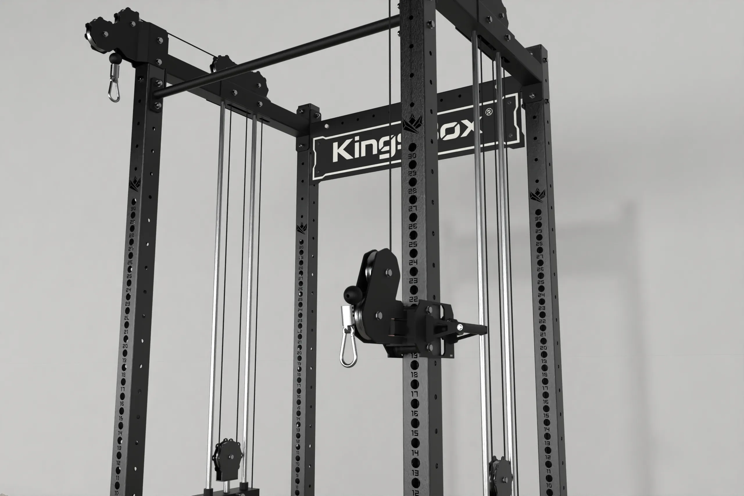 MIGHTY PULLEY POWER RACK CX-35/ för den som inte bara vill ha ett rack, utan ett rack med ett stack-pulley alternativ. | KingsBox