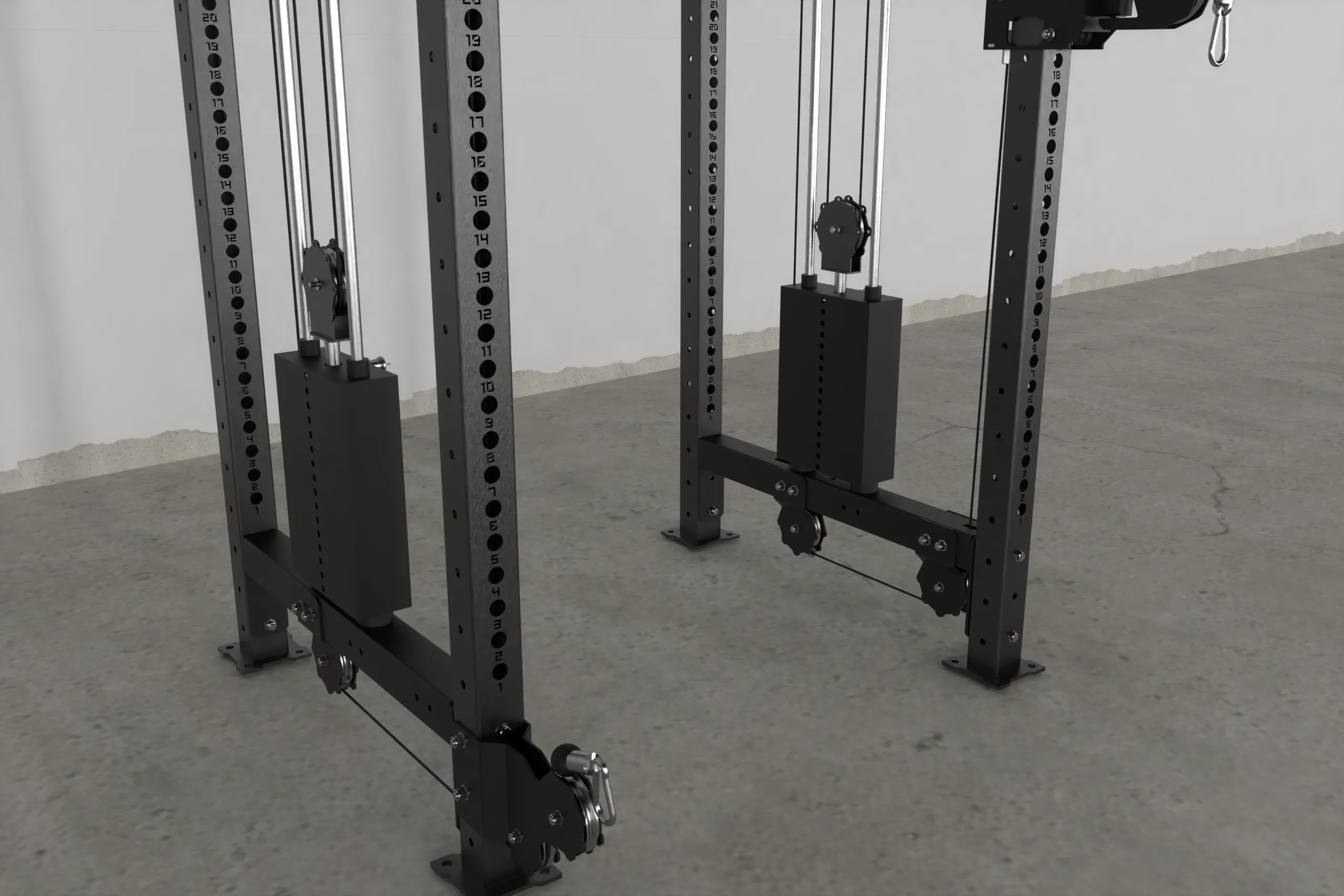 MIGHTY PULLEY POWER RACK CX-35/ för den som inte bara vill ha ett rack, utan ett rack med ett stack-pulley alternativ. | KingsBox