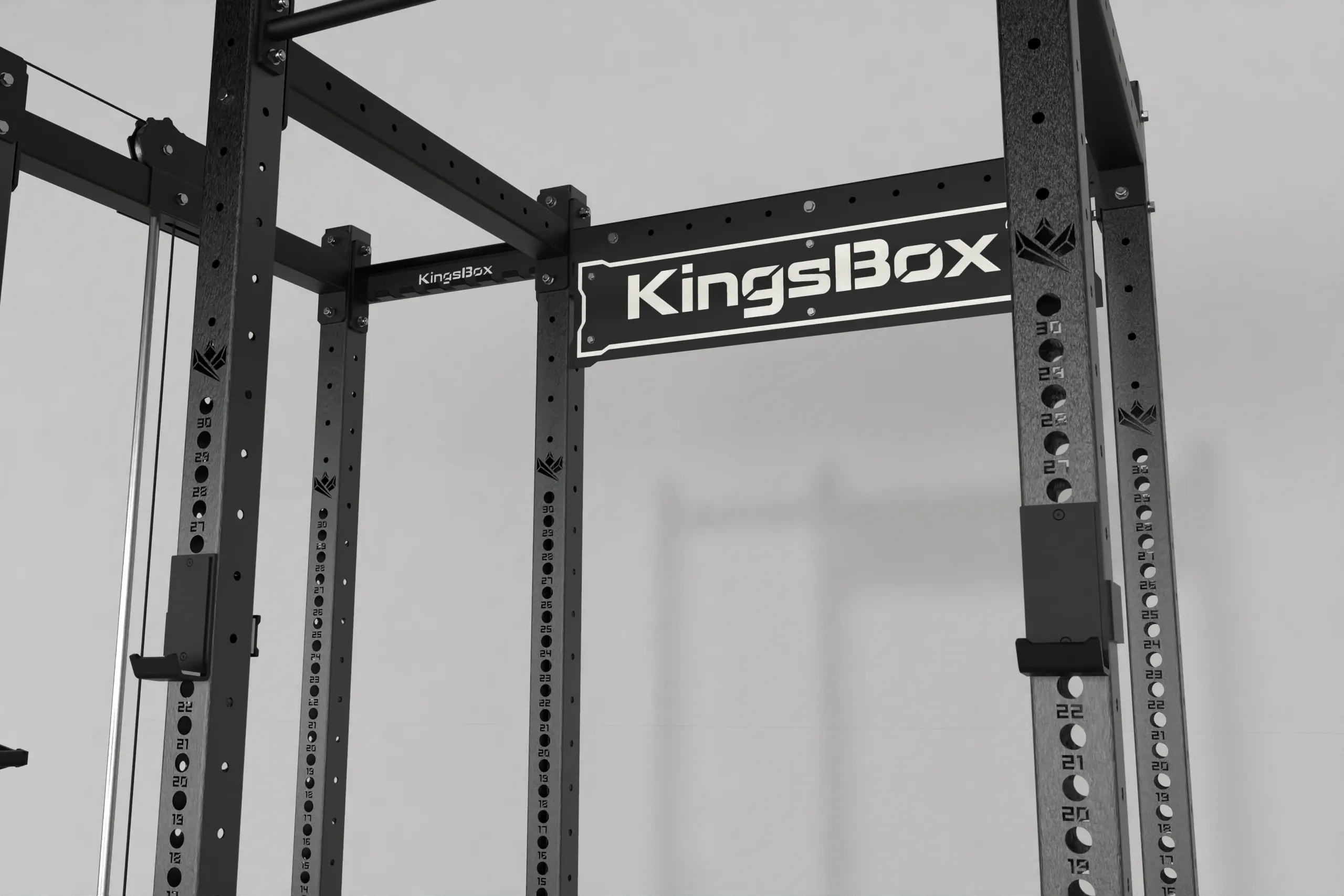 Mighty Power Rack CX-35 With Side Pulley / voor wie niet zomaar een rack wil, maar een rack met een stack pulley optie. | KingsBox