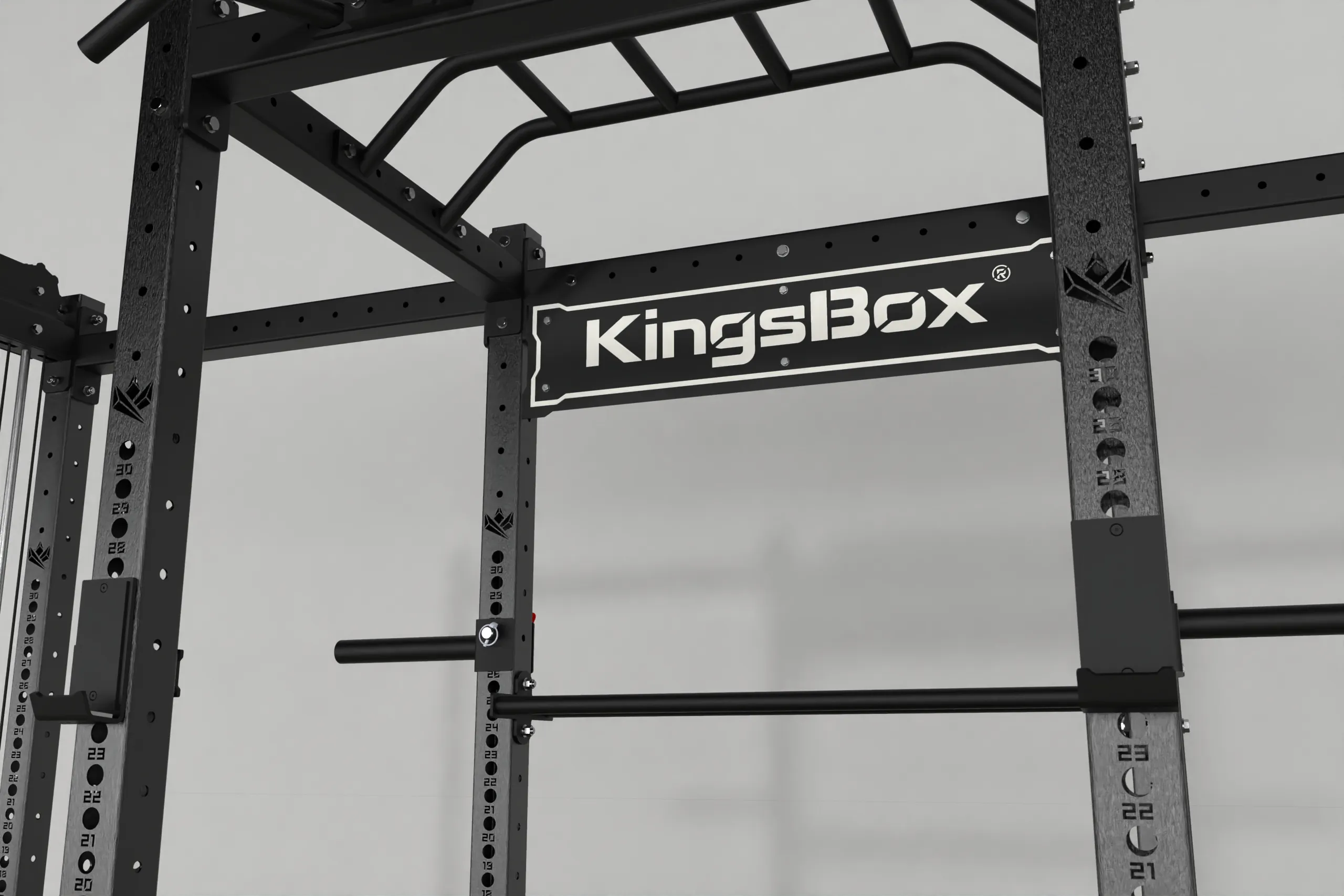 Mighty Power Rack CX-35 With double Pulley / for those that don't want just a rack, but a rack with a stack pulley option. | KingsBox