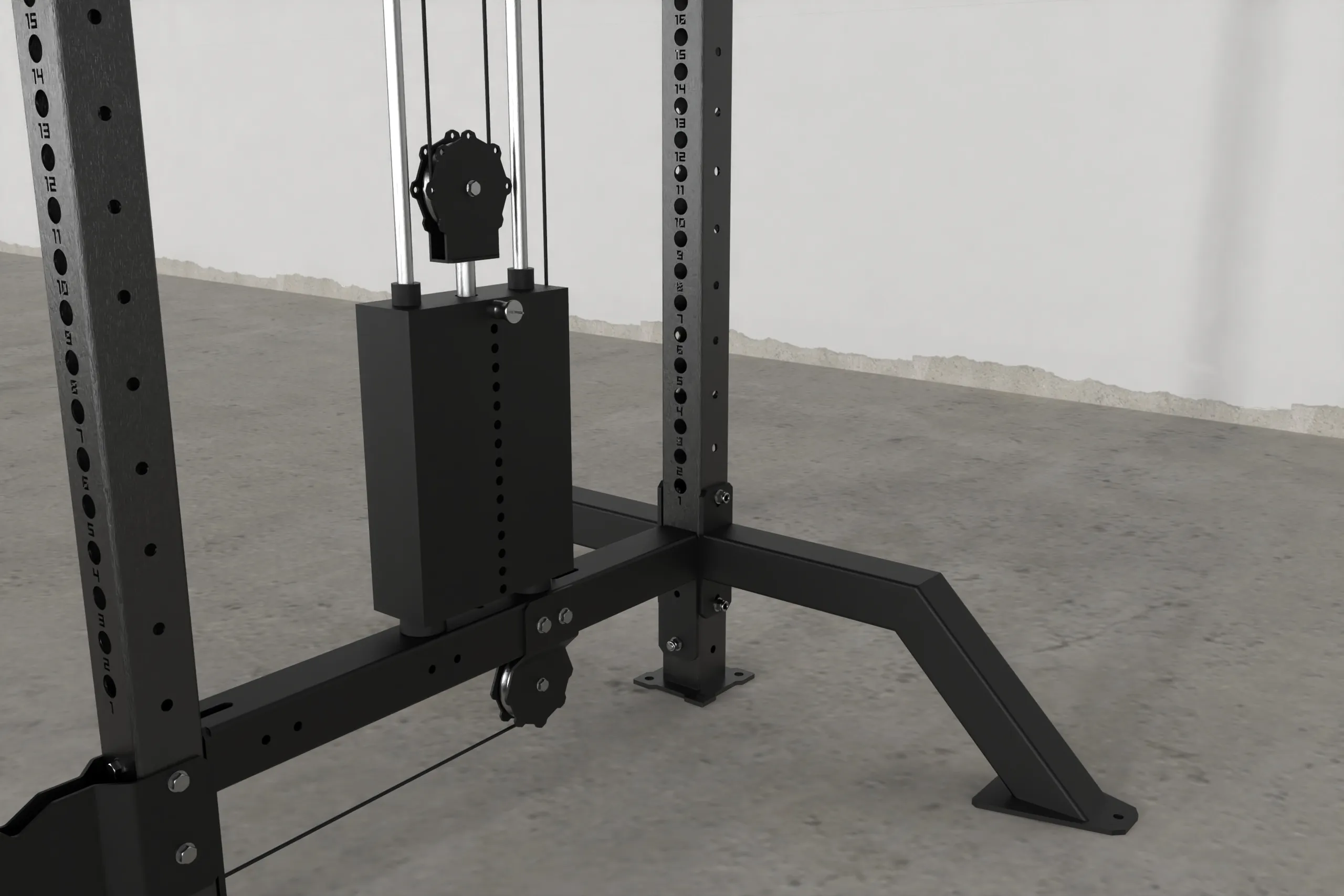 Add-on pulley positions/ for those that want to add a high-quality stack pulley to their rig or rack. | KingsBox